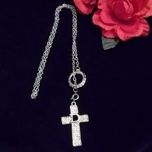 *5/35*  Beautiful "D" Initial Sliding Ring Necklace